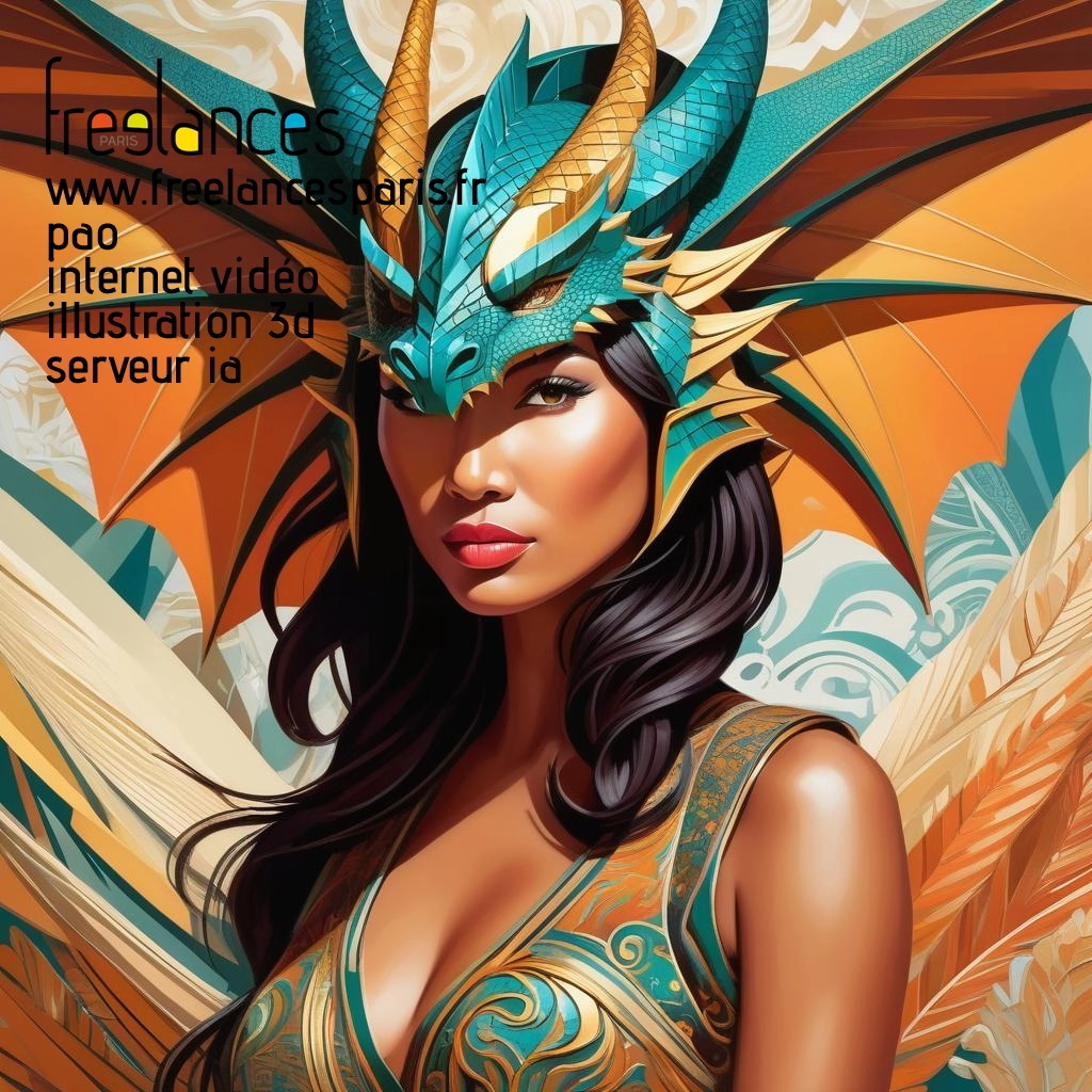 Pao mise en page internet vidéo illustration 3d serveur IA générative AI freelance paris studio de création magazines uz8ynch0